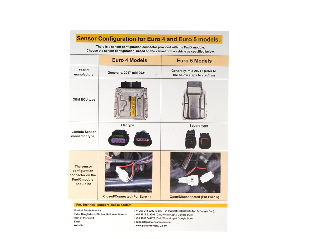 Sensor configuration FuelX Lite Royal Enfield Super Meteor 650 - Shotgun 650