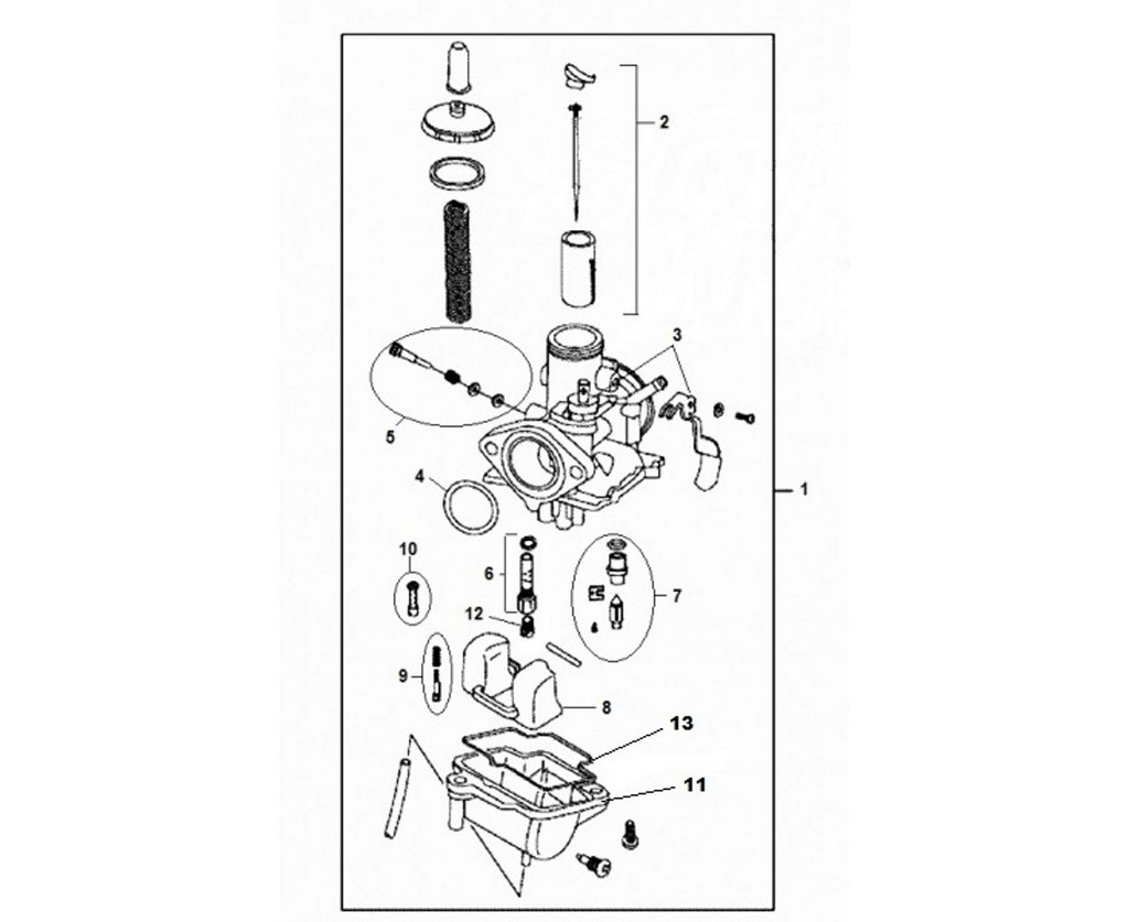 7 Mash 125 Euro 3 Vergasernadel-Kit