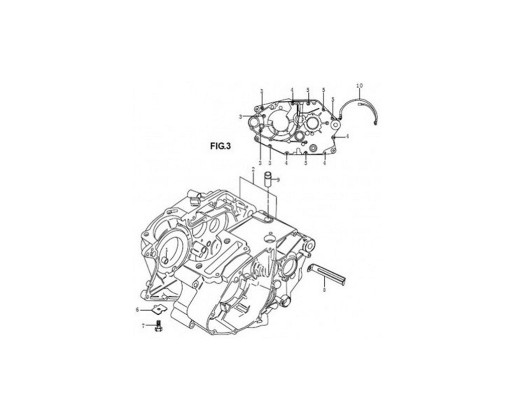 2 Gray crankcase set Mash Cafe Racer - Black Seven 125 Euro 4