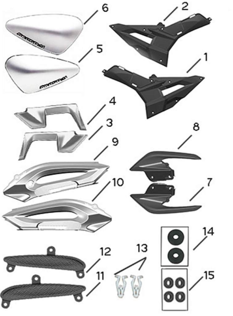 13 Sk fairing clip